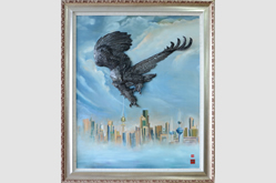 贈(zèng)送給科威特領(lǐng)導(dǎo)人的定制鐵畫