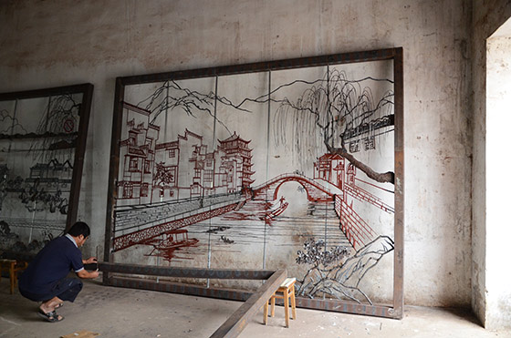 鐵畫(huà)半成品展示