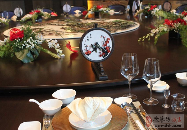 2017.1.5酒店室內(nèi)裝飾鐵畫案例匯總20