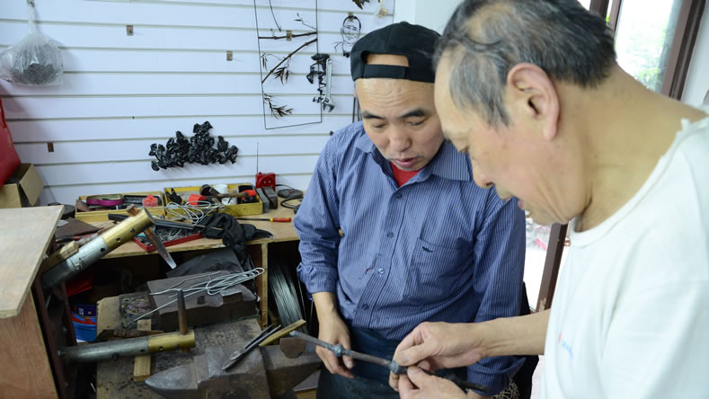 鐵畫竹竿細(xì)節(jié)完善