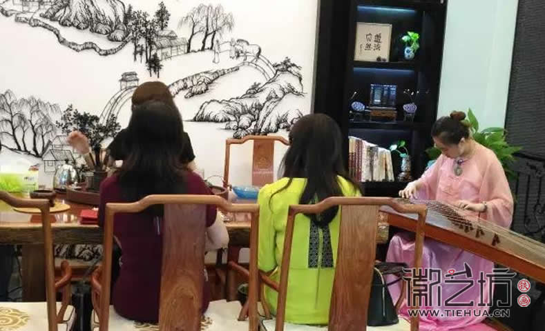 匠心 | 自然美鉆蕪湖旗艦店VIP茶室壁畫定制案例