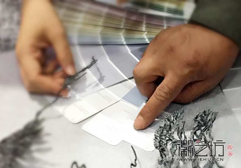 徽藝坊鐵畫藝人走進風(fēng)格色彩 (32)