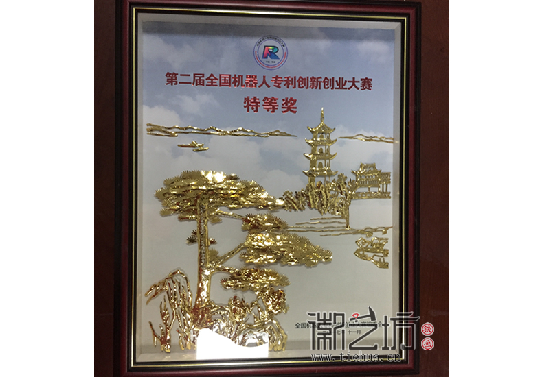 徽藝坊匠心制作機(jī)器人大賽鐵畫獲獎(jiǎng)證書 (3)