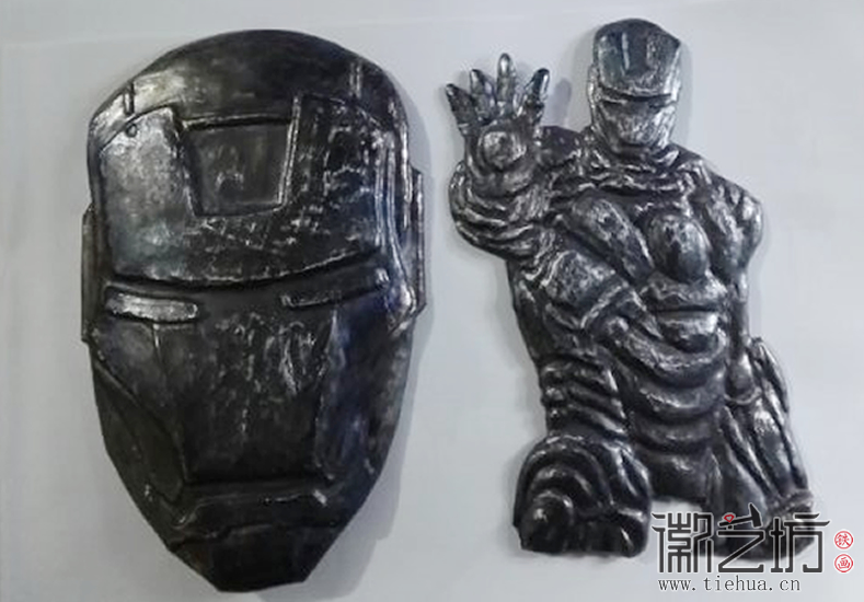 徽藝坊定制動漫形象鐵畫&mdash;&mdash;鋼鐵俠半成品