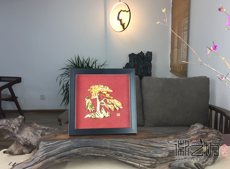 徽藝坊定制蘇州市蕪湖商會(huì)成立大會(huì)紀(jì)念禮品鐵畫(huà) (6)