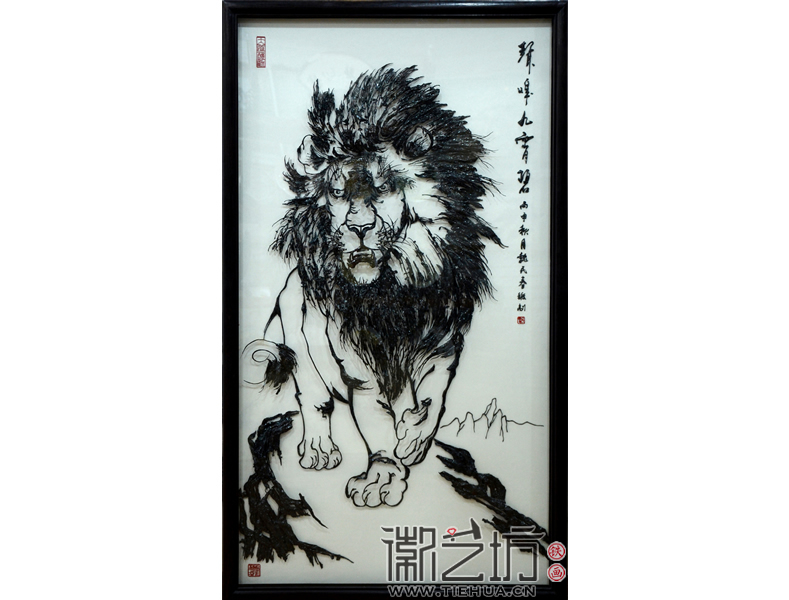 魏民春鐵畫(huà)《聲嗥九霄碧》