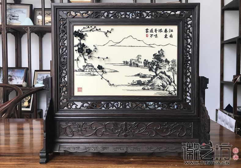 山水鐵畫(huà)臺(tái)屏系列之江南春意濃