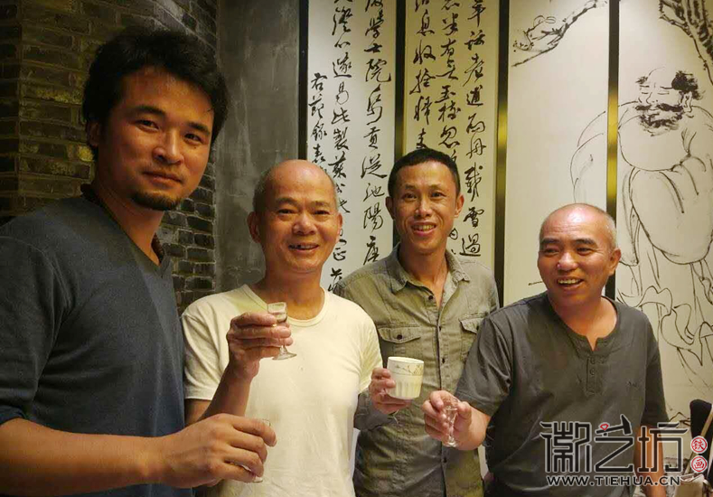 2017.9.21安徽師范大學美術學院講師郭兵要拜鐵畫大師張家康為師 (4)