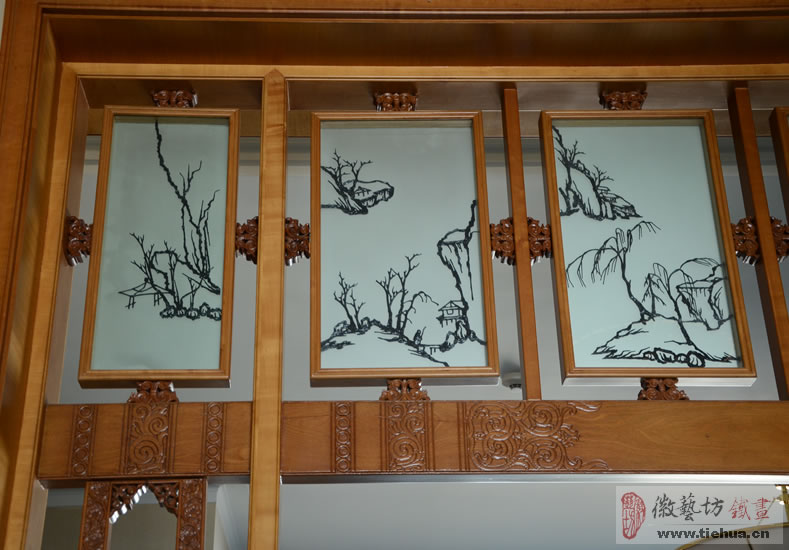 【G20峰會】徽藝坊建設(shè)習(xí)主席接待奧巴馬場所的西湖國賓館中式鐵畫