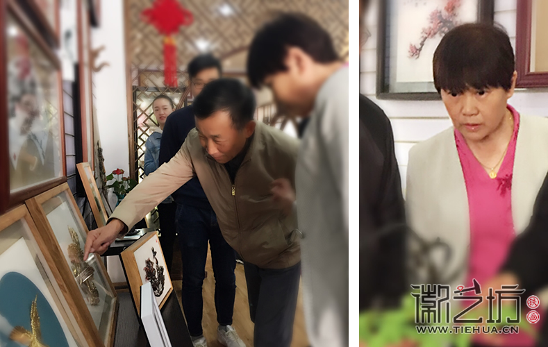 2017.11.1蕪湖市人大代表一行蒞臨徽藝坊鐵畫指導工作 (3)