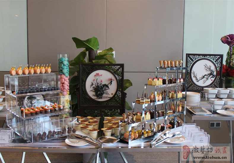 蕪湖萬達嘉華酒店空間裝飾鐵畫整體解決方案