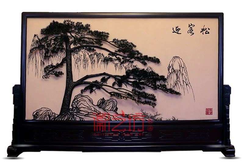 人民大會(huì)堂迎客松鐵畫