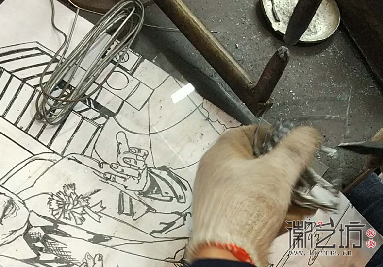 惠而浦中國鐵畫案例制作現(xiàn)場
