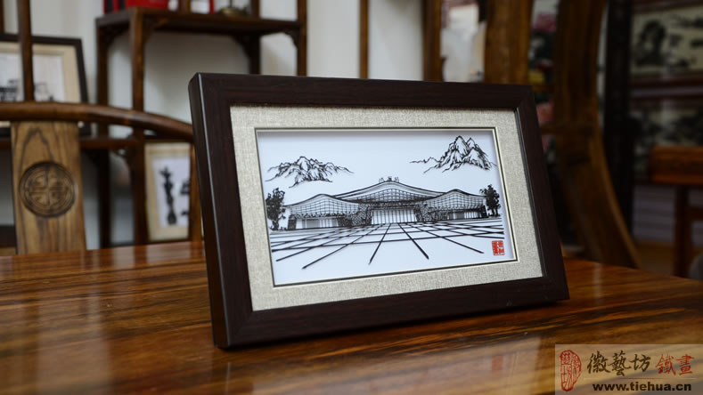 中鐵時代建筑設(shè)計院有限公司定制的峨眉站高鐵形象宣傳鐵畫